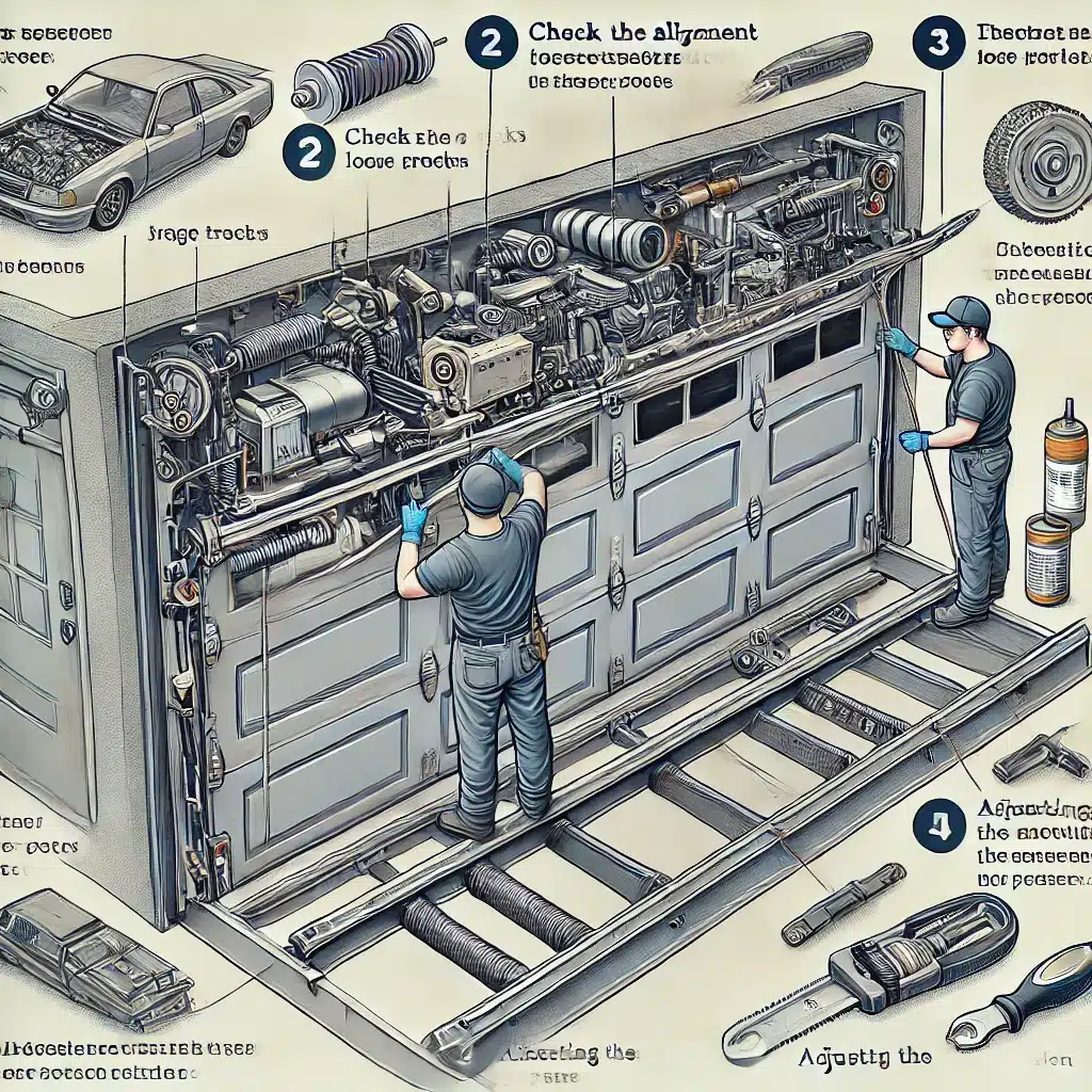 how to fix a garage door