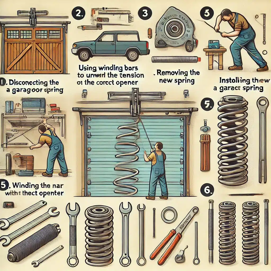 how to replace a garage door spring