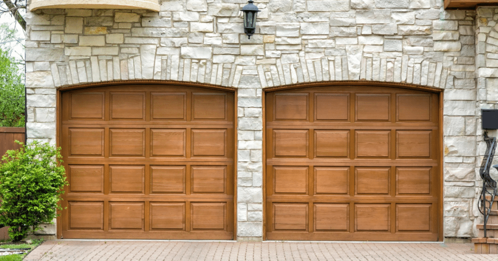 wooden garage door in Noblesville, IN