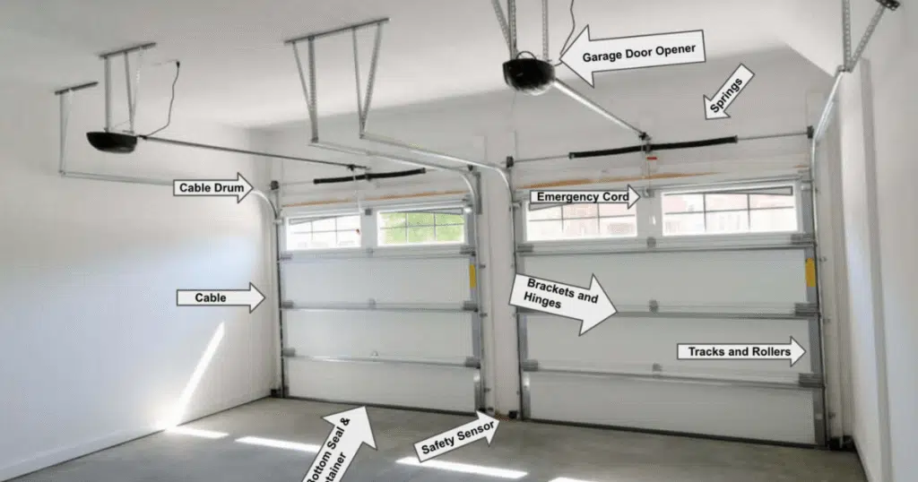 parts of a garage door system