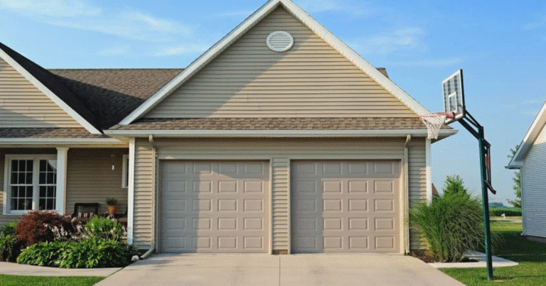 ribbed or raised panel steel sectional doors
